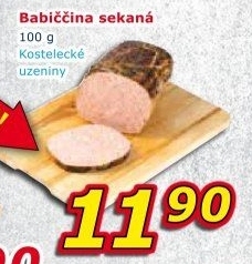 Sekaná babiččina Kostelecké uzeniny