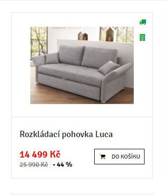 Rozkládací pohovka Luca - ASKO akcniletaky.com