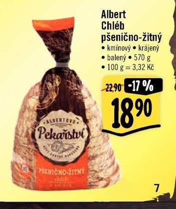 Albert Chléb pšenično-žitný