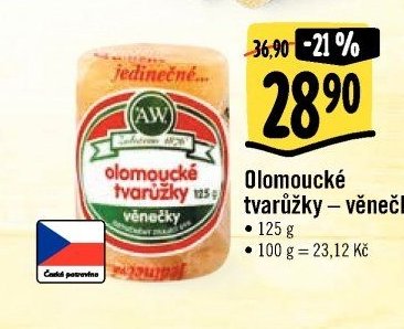 Olomoucké tvarůžky – věnečky