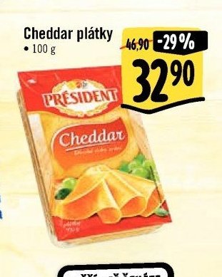 Cheddar plátky