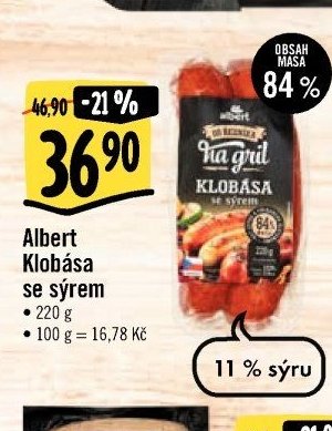 Albert Klobása se sýrem