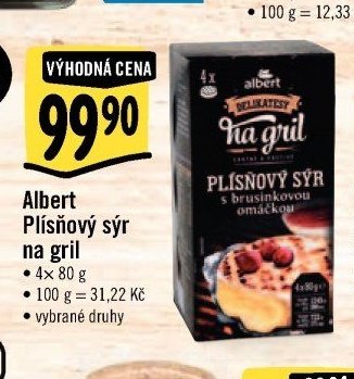 Albert Plísňový sýr na gril