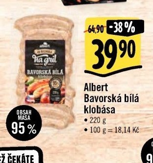 Albert Bavorská bílá klobása