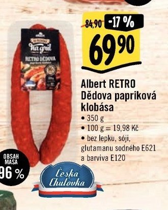 Albert RETRO Dědova papriková klobása