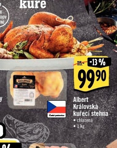 Albert Královská kuřecí stehna