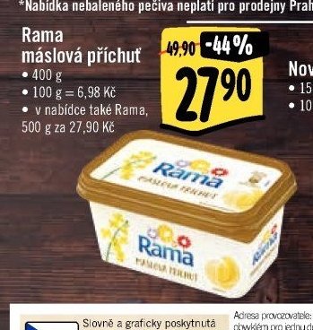 Rama máslová příchuť