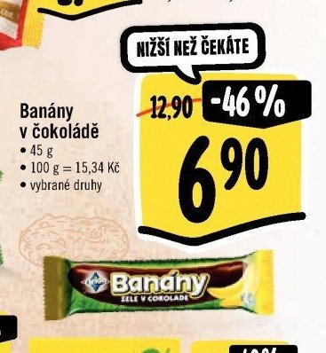 Banány v čokoládě