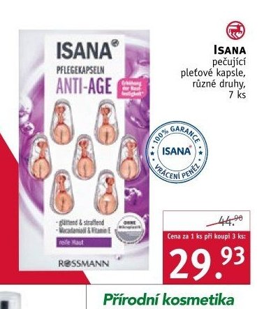 Isana pečující pleťové kapsle