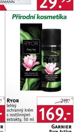Ryor lehký ochranný krém s rostlinnými extrakty