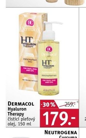 Dermacol Hyaluron Therapy čistící pleťový olej