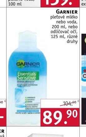 Garnier pleťové mléko nebo voda