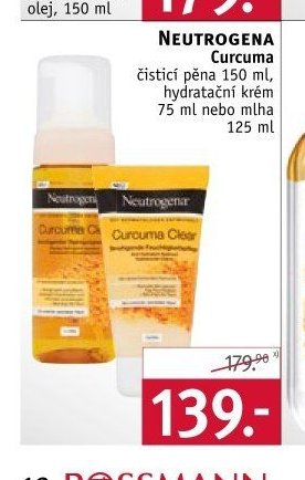 Neutrogena Curcuma čistící pěna nebo hydratační krém