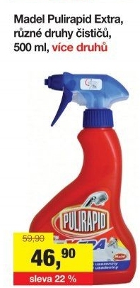 Čistič na rez a vodní kámen Extra Pulirapid