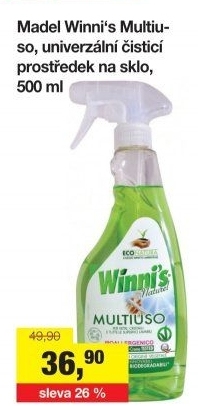 Čistič univerzální Multiuso na sklo a plasty Winni'