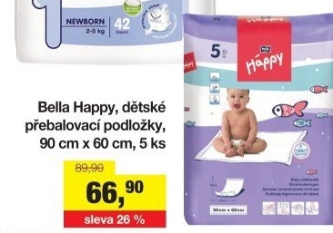 Podložky přebalovací Háppy Bella