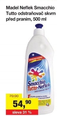 Tekutý odstraňovač skvrn Neflek Smacchio Tutto Madel