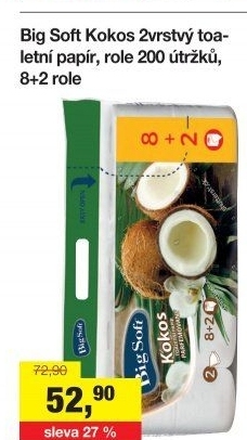 Toaletní papír 2vrstvý Big Soft