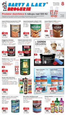 akční leták Barvy a laky drogerie 16.6.2020-5.7.2020