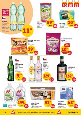 akční leták Penny Market 18.6.2020-24.6.2020