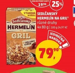 Sedlčanský Hermelín na gril