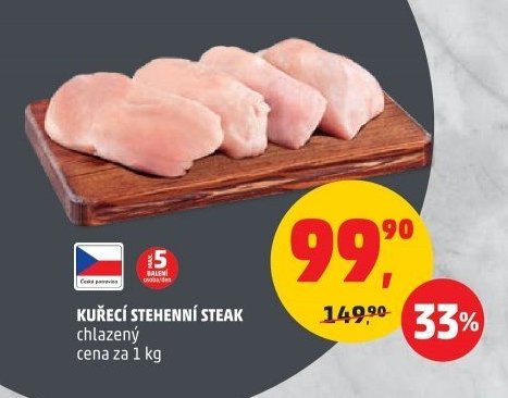 KUŘECÍ STEHENNÍ STEAK