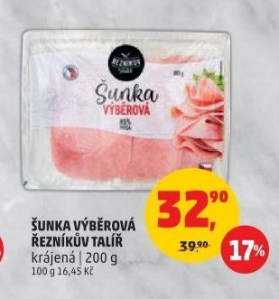ŠUNKA VÝBĚROVÁ ŘEZNÍKŮV TALÍŘ