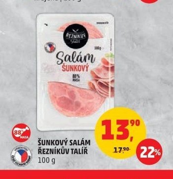 ŠUNKOVÝ SALÁM ŘEZNÍKŮV TALÍŘ