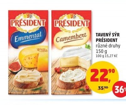 Tavený sýr Président 150 g