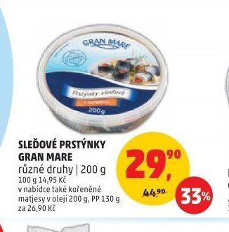 SLEĎOVÉ PRSTÝNKY GRAN MARE