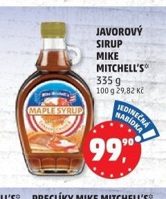JAVOROVÝ SIRUP MIKE MITCHELL'S