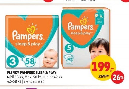PLENKY PAMPERS SLEEP & PLAY