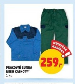 Pracovní bunda nebo kalhoty