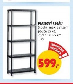 Plastový regál