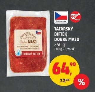TATARSKÝ BIFTEK DOBRÉ MASO