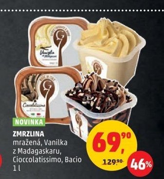ZMRZLINA mražená, Vanilka z Madagaskaru, Cioccolatissimo, Bacio