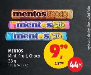 MENTOS Mint, Fruit, Choco