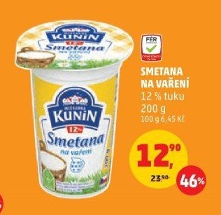 SMETANA NA VAŘENÍ 12 % tuku 200 g