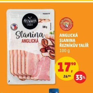 ANGLICKÁ SLANINA ŘEZNÍKŮV TALÍŘ 100 g