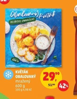 KVĚTÁK OBALOVANÝ mražený 600 g
