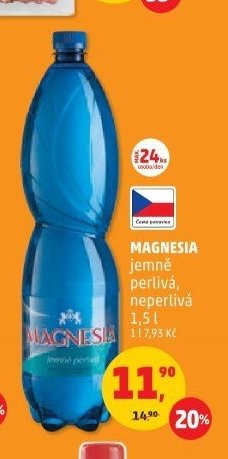 MAGNESIA jemně perlivá, neperlivá 1,5 l