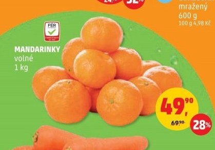 MANDARINKY volné 1 kg