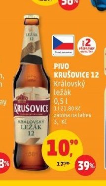 PIVO KRUŠOVICE 12 Královský ležák 0,5 l