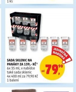SADA SKLENIC NA PANÁKY