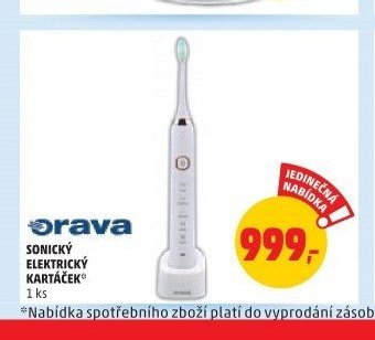 ORAVA SONICKÝ ELEKTRICKÝ KARTÁČEK