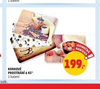 KORKOVÉ PROSTÍRÁNÍ 6 KS
