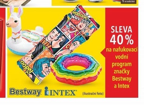 Nafukovací vodní program značky Bestway a Intex