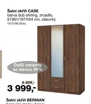 Šatní skříň CASE