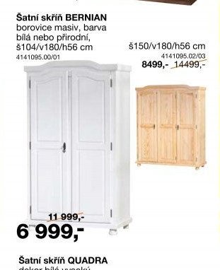 Šatní skříň BERNIAN