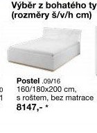 Postel 160/180x200 cm